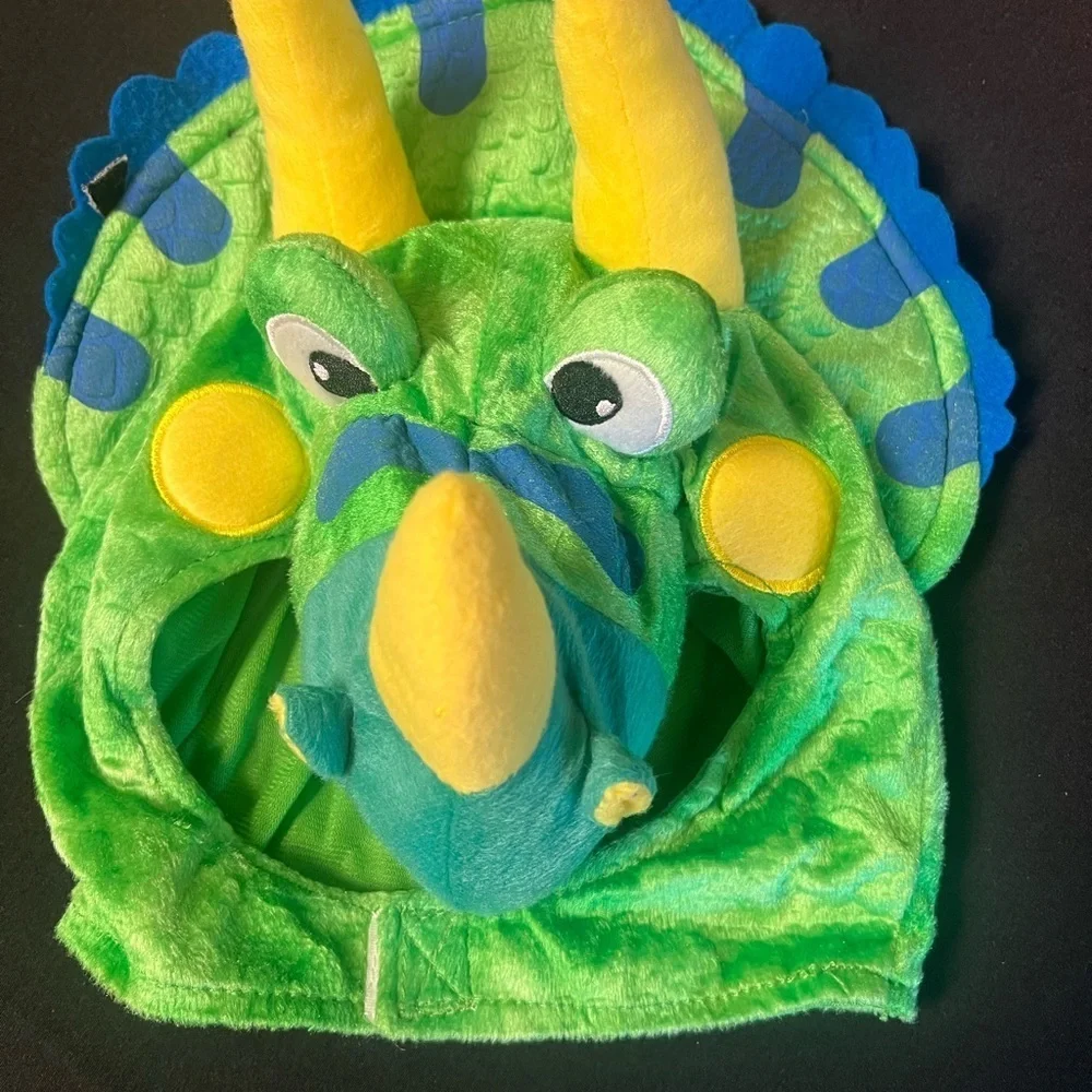 Halloween Triceratops Dinosaur Unisex Costume  Size Small - Suit-Booties-Hood